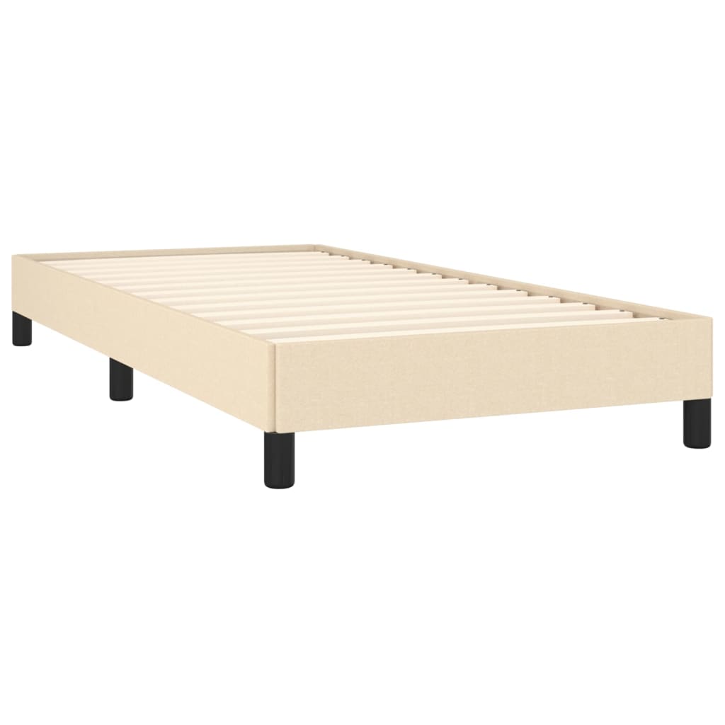 Okvir za krevet bez madraca krem 90x200cm od tkanine