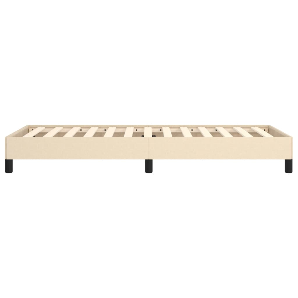 Okvir za krevet bez madraca krem 100 x 200 cm od tkanine