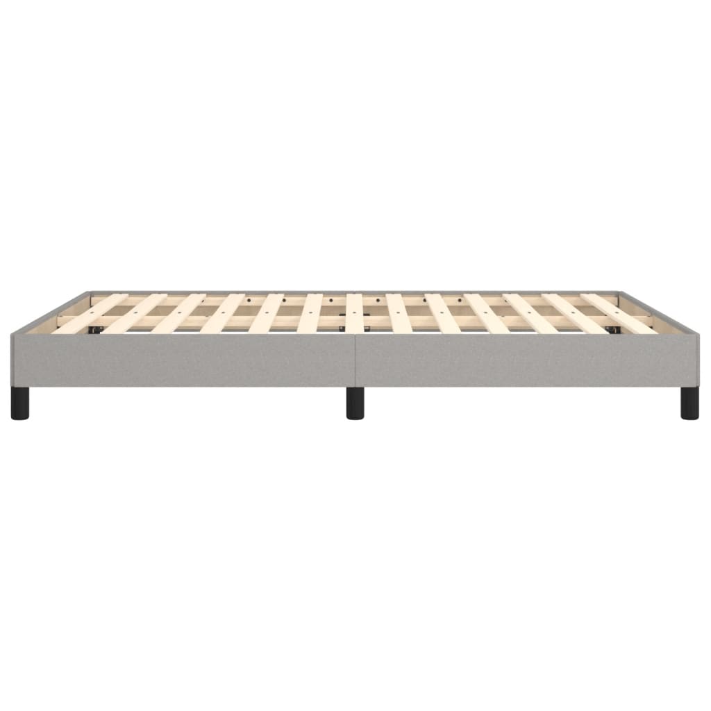 Okvir za krevet bez madraca svjetlosivi 140 x 190 cm od tkanine