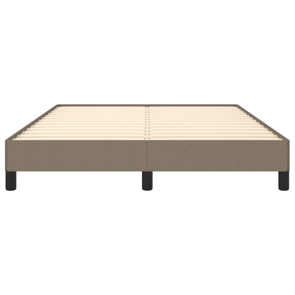 Okvir za krevet bez madraca smeđesivi 140x200 cm od tkanine