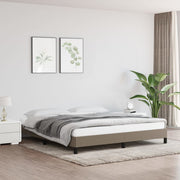 Okvir za krevet bez madraca smeđesivi 160x200 cm od tkanine