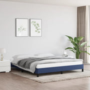 Okvir za krevet bez madraca plavi 160x200 cm od tkanine