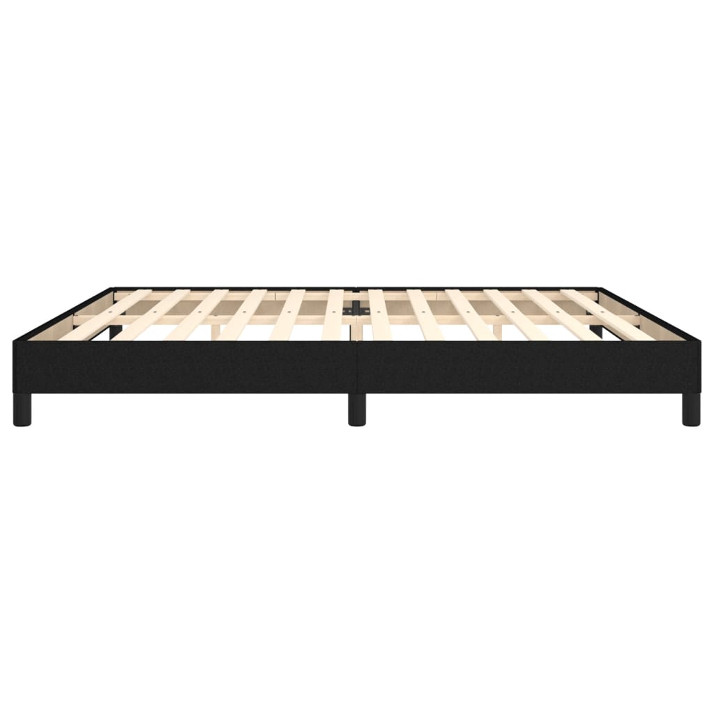 Okvir za krevet bez madraca crni 200x200 cm od tkanine