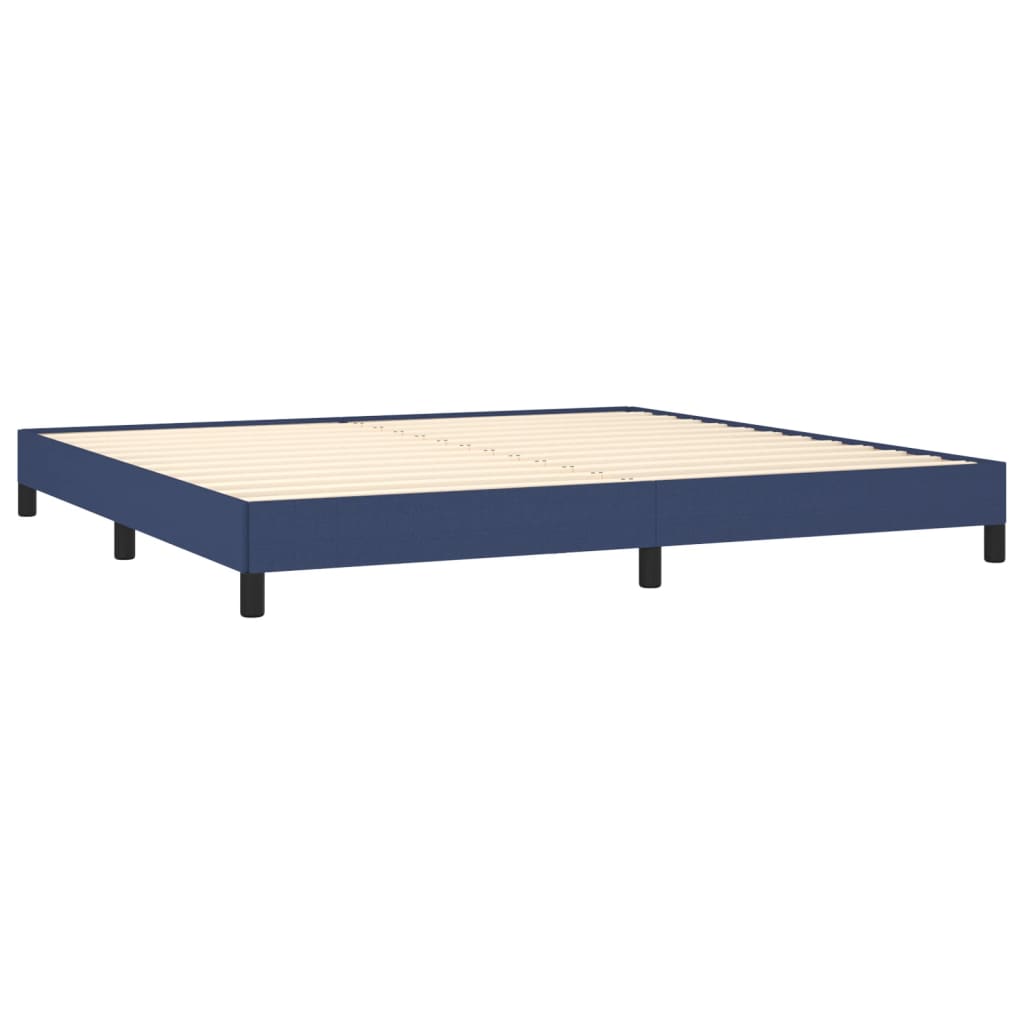 Okvir za krevet bez madraca plavi 200x200 cm od tkanine