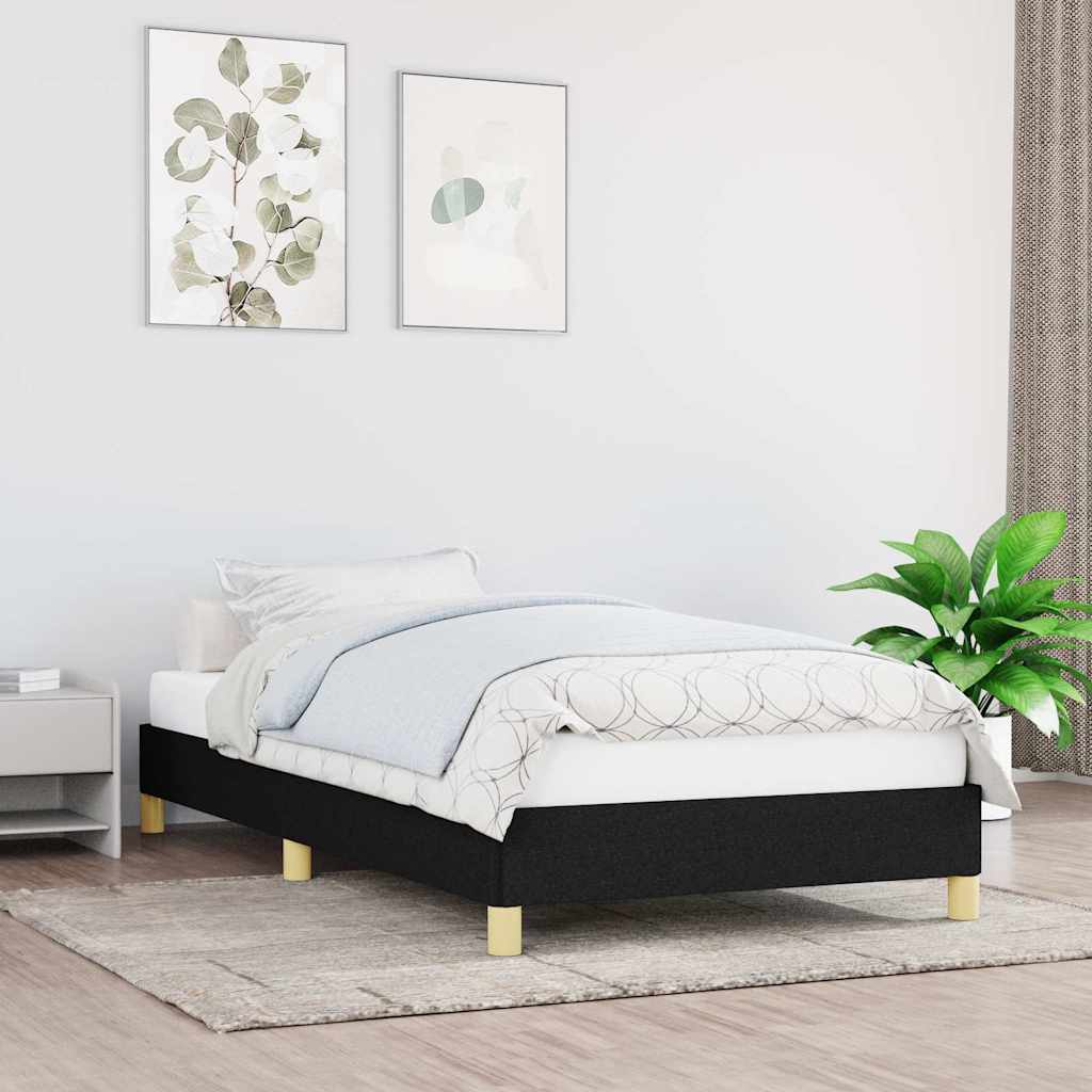 Okvir za krevet bez madraca crni 90x190cm od tkanine