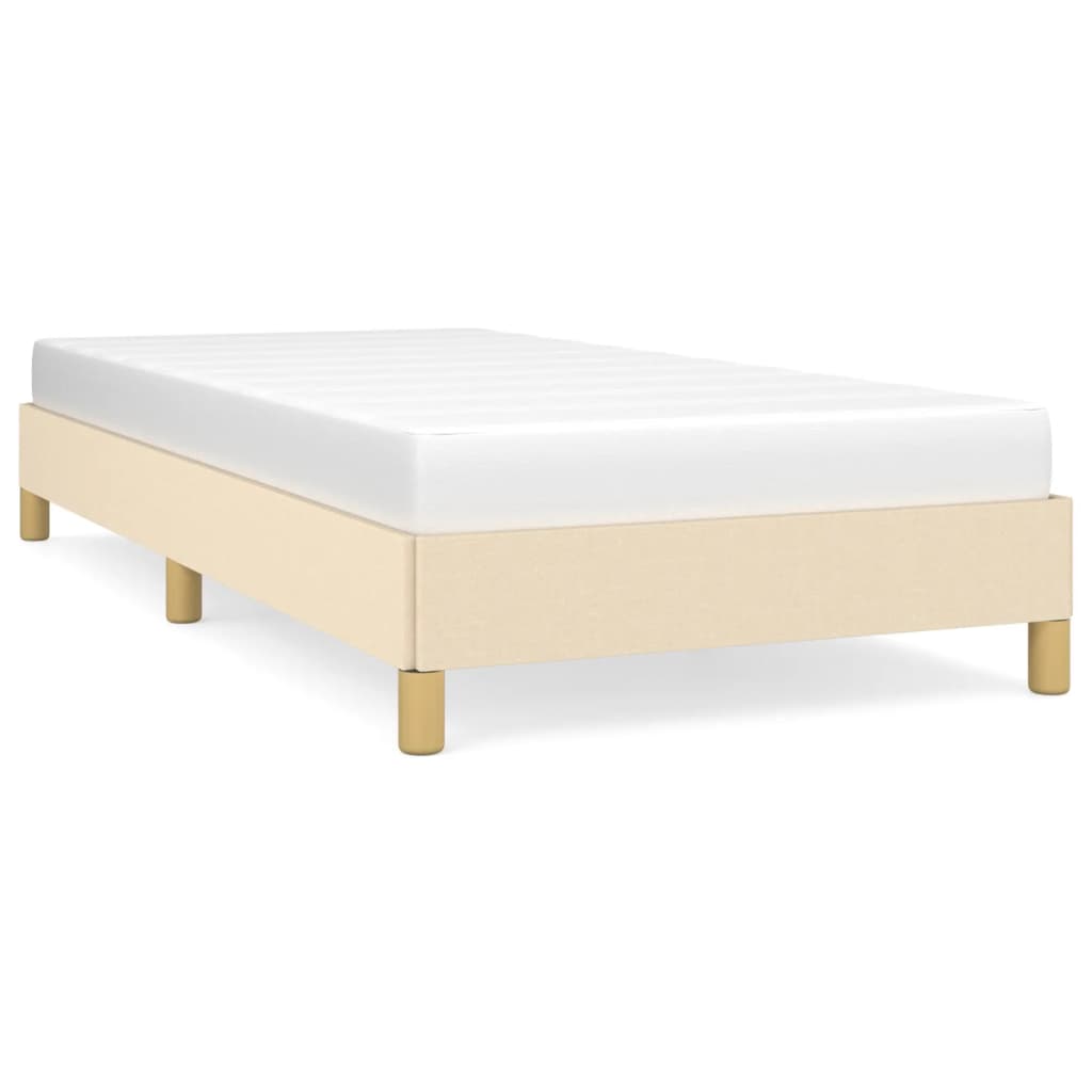 Okvir za krevet bez madraca krem 90x190cm od tkanine
