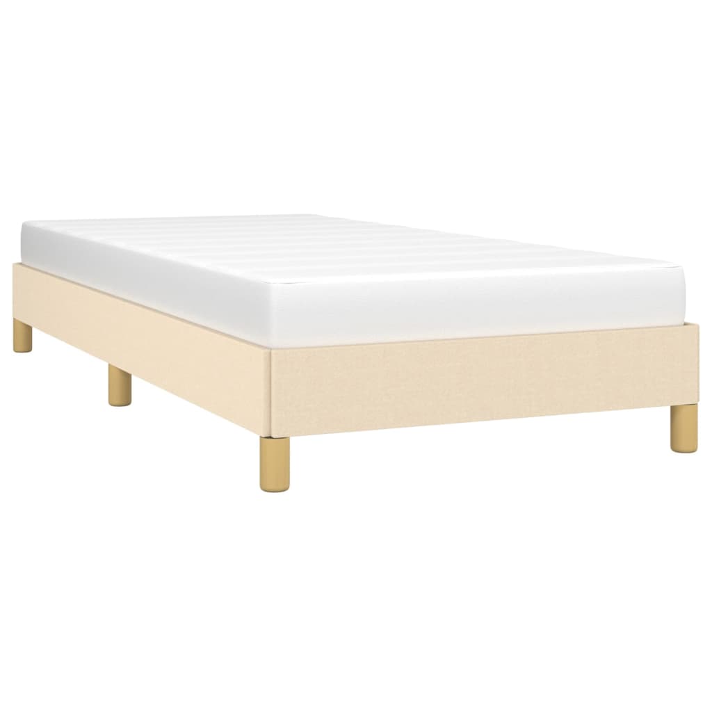 Okvir za krevet bez madraca krem 90x200cm od tkanine