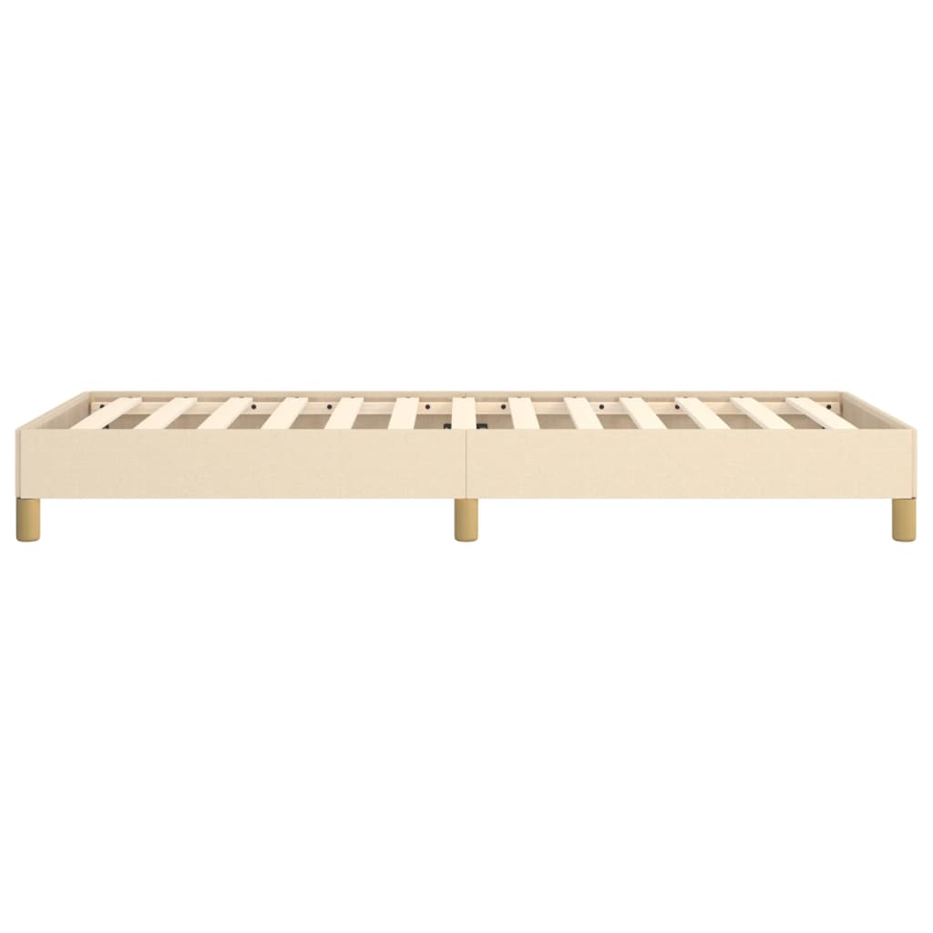 Okvir za krevet bez madraca krem 90x200cm od tkanine