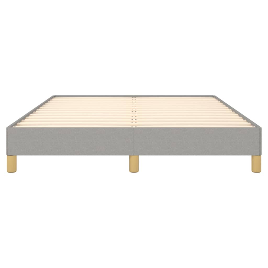 Okvir za krevet bez madraca svjetlosivi 140 x 190 cm od tkanine