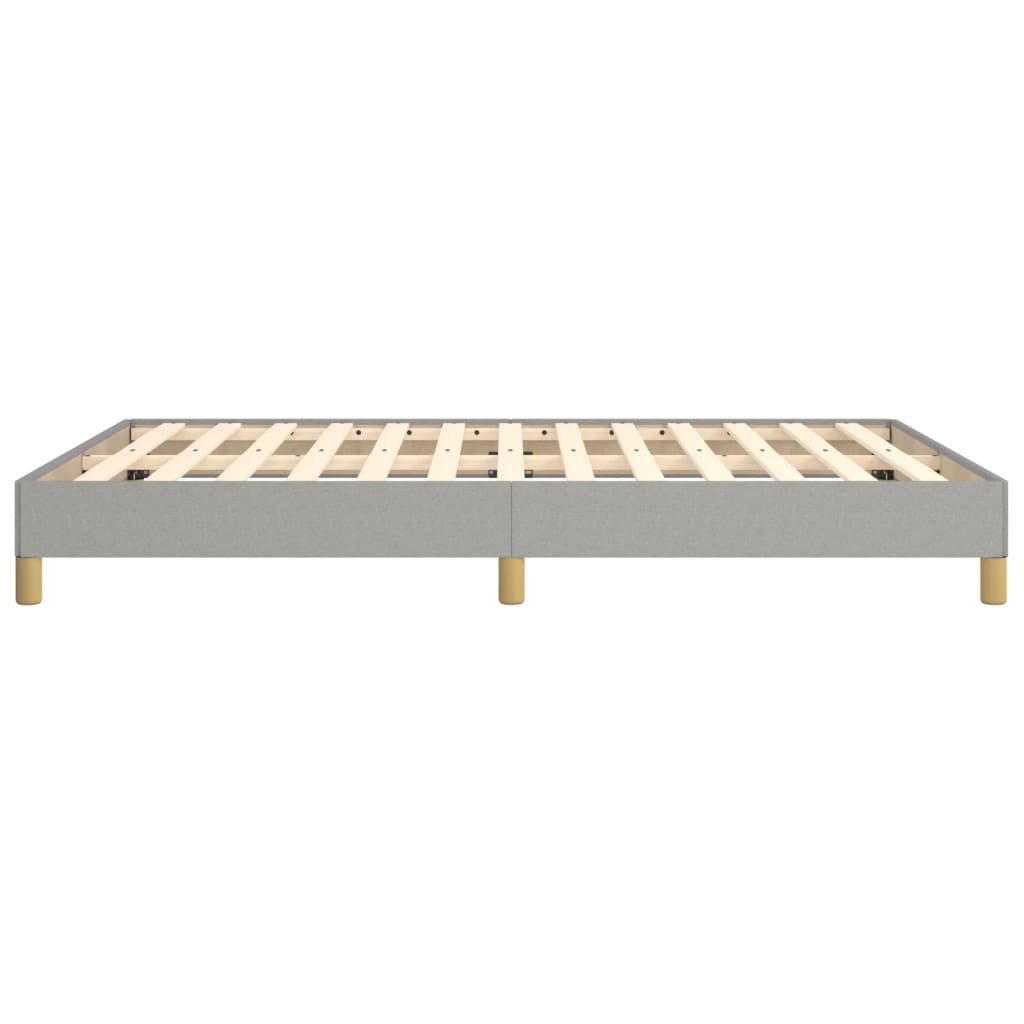 Okvir za krevet bez madraca svjetlosivi 140 x 190 cm od tkanine