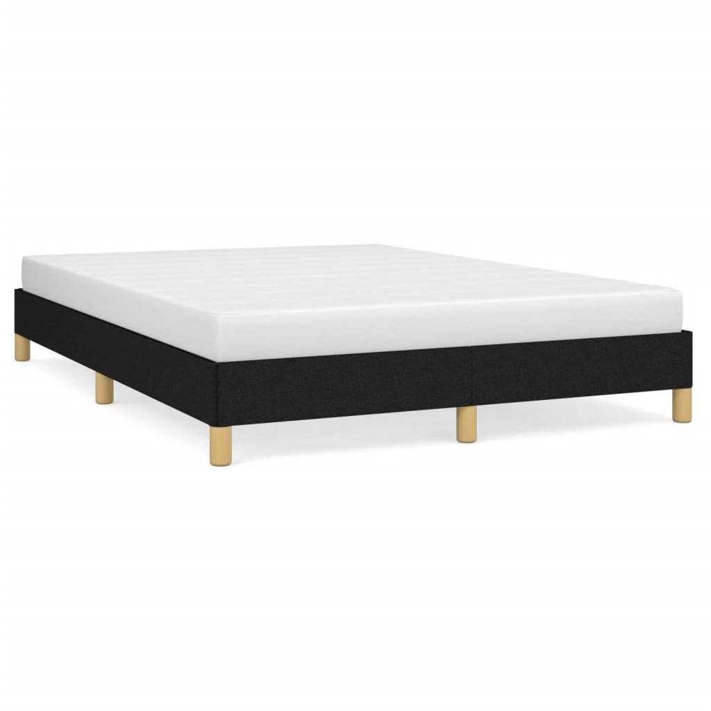 Okvir za krevet bez madraca crni 140 x 190 cm od tkanine