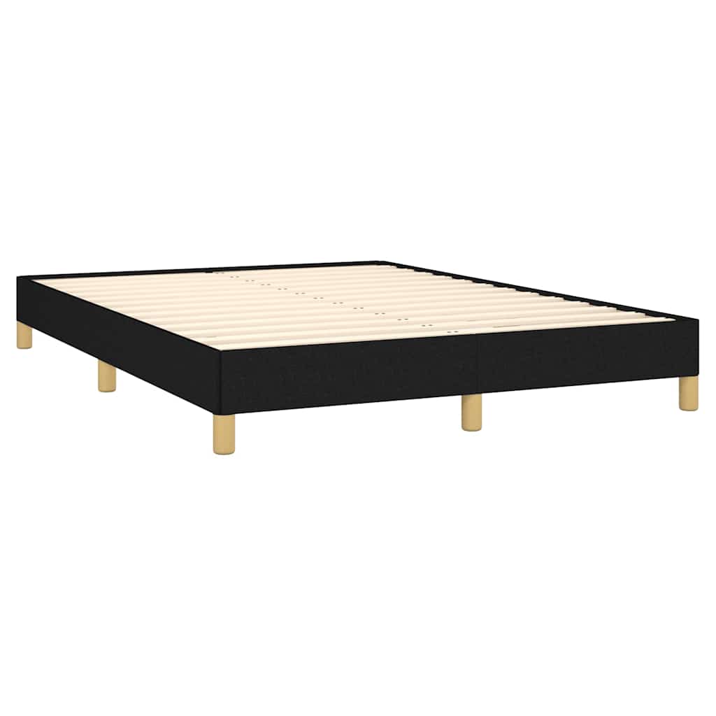 Okvir za krevet bez madraca crni 140 x 190 cm od tkanine