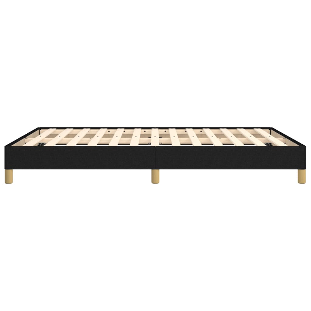Okvir za krevet bez madraca crni 140 x 190 cm od tkanine