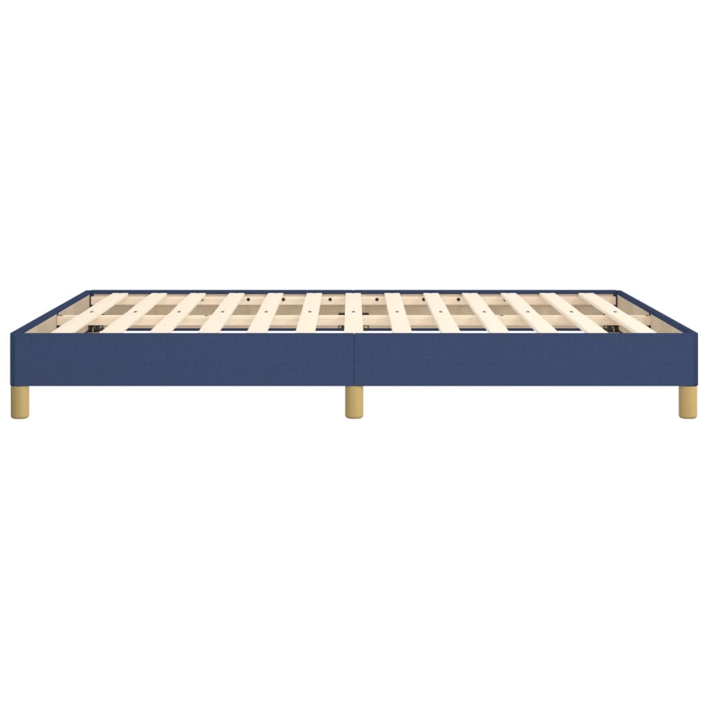 Okvir za krevet bez madraca plavi 140 x 190 cm od tkanine
