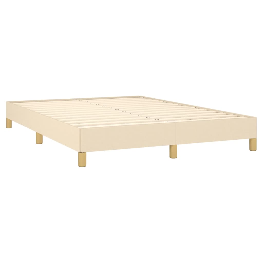 Okvir za krevet bez madraca tamnosivi 140 x 200 cm od tkanine