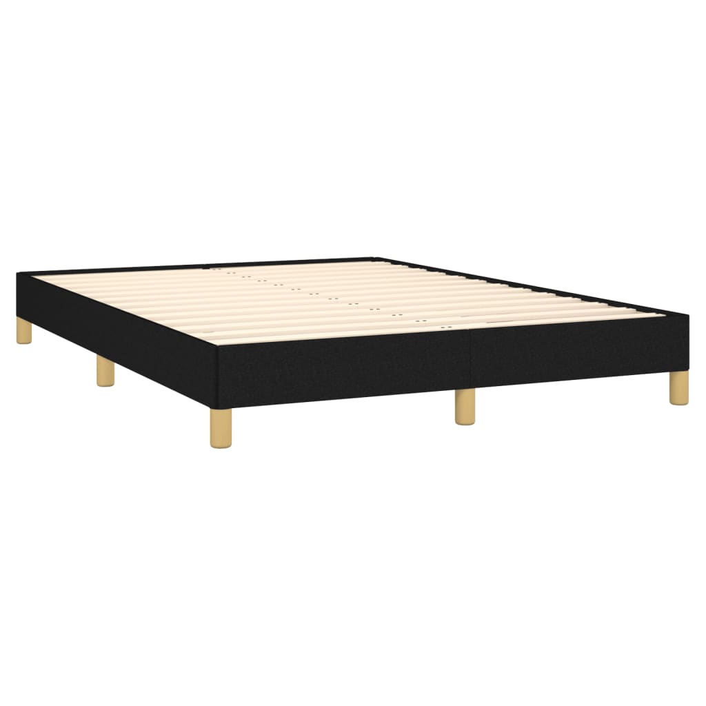 Okvir za krevet bez madraca crni 160x200 cm od tkanine