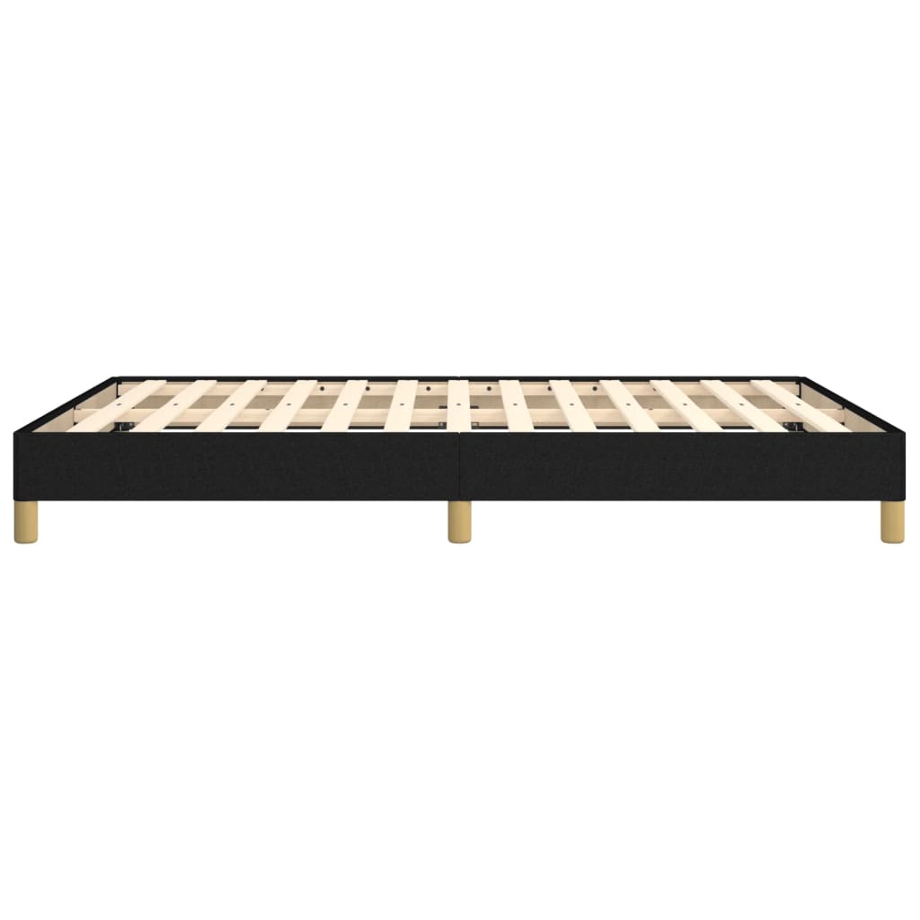 Okvir za krevet bez madraca crni 160x200 cm od tkanine