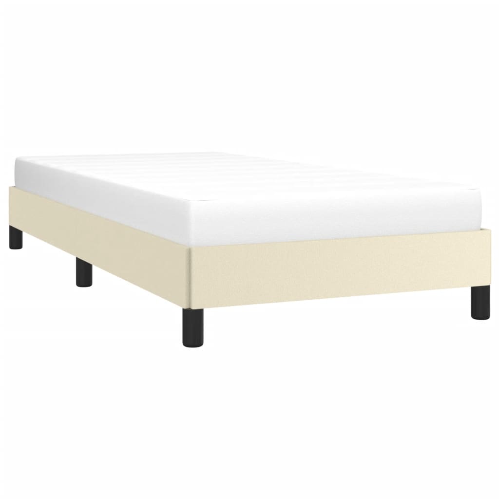 Okvir za krevet krem 90x190 cm od umjetne kože