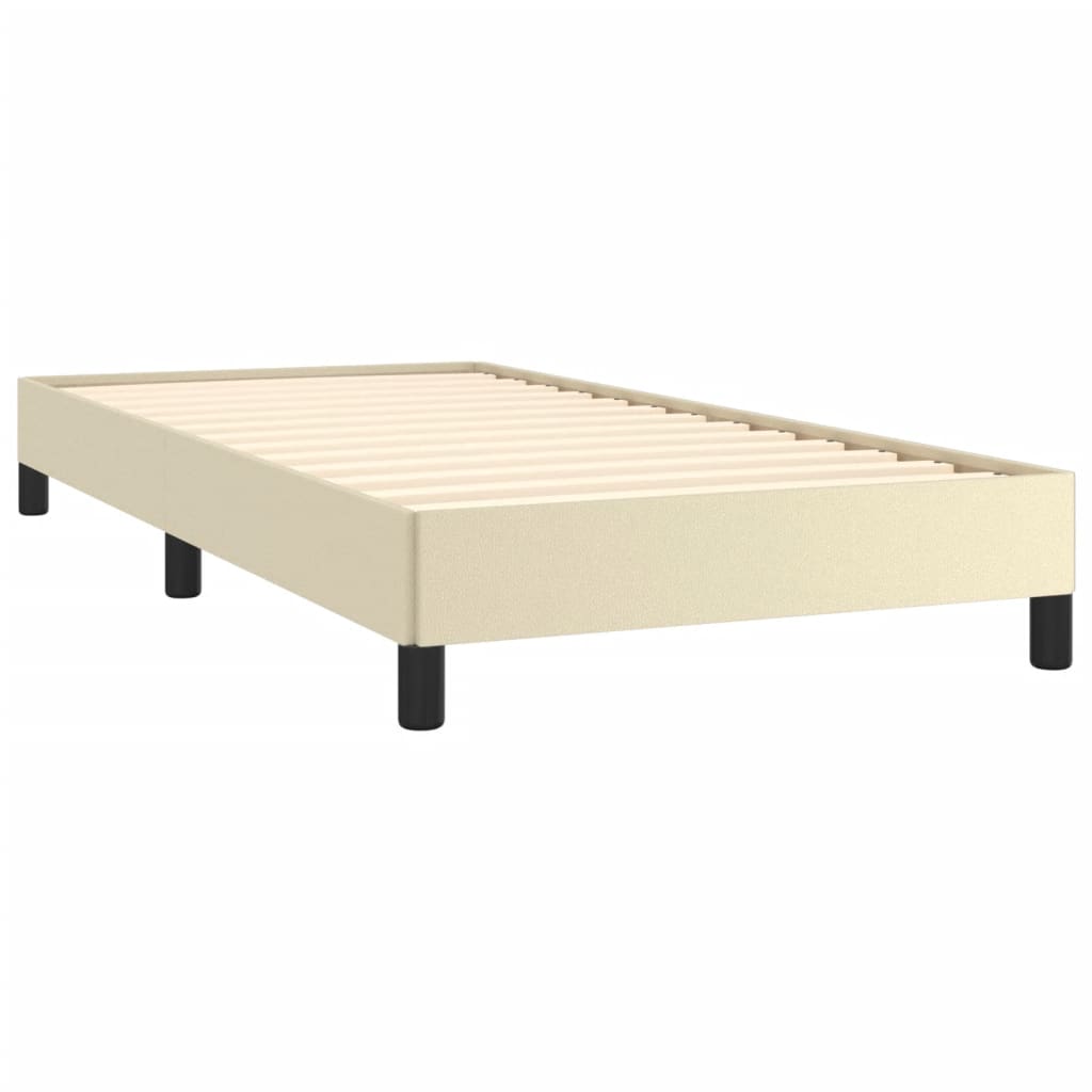 Okvir za krevet krem 90x190 cm od umjetne kože