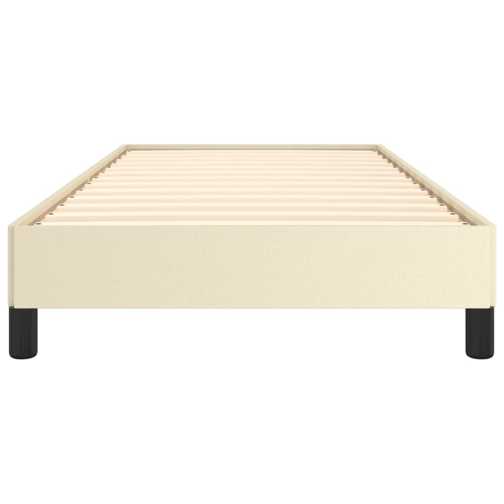 Okvir za krevet krem 90x190 cm od umjetne kože