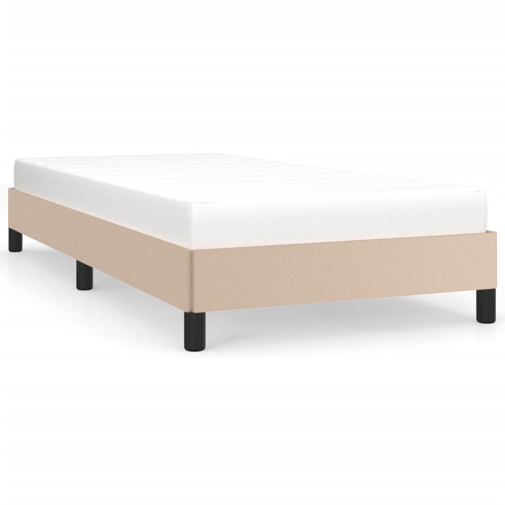 Okvir za krevet boja cappuccina 90x190 cm od umjetne kože