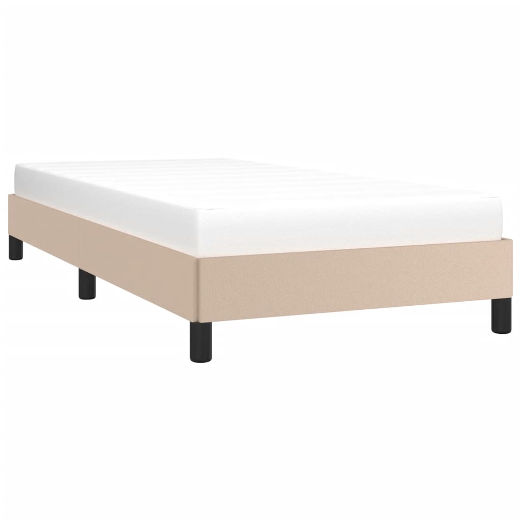 Okvir za krevet boja cappuccina 90x190 cm od umjetne kože
