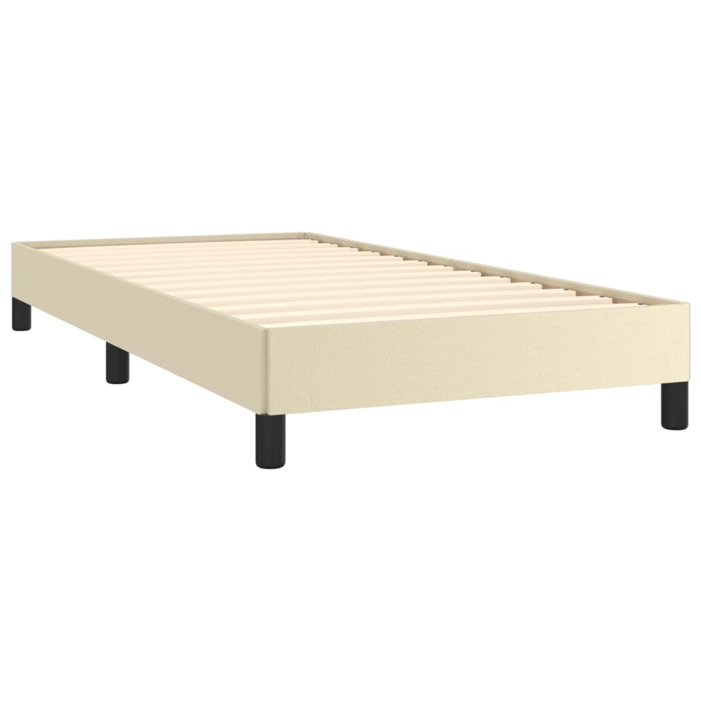 Okvir za krevet krem 100x200 cm od umjetne kože