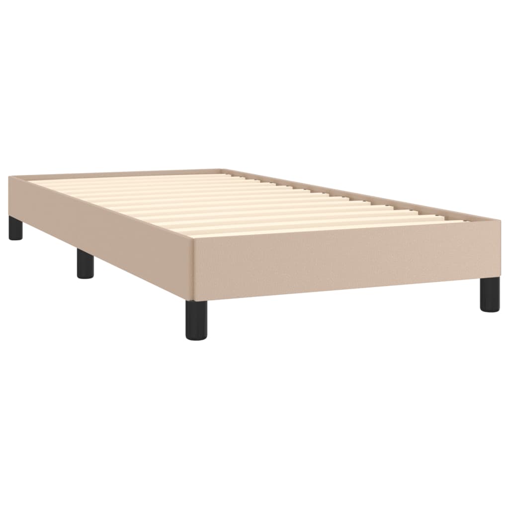 Okvir za krevet boja cappuccina 100x200 cm umjetna koža