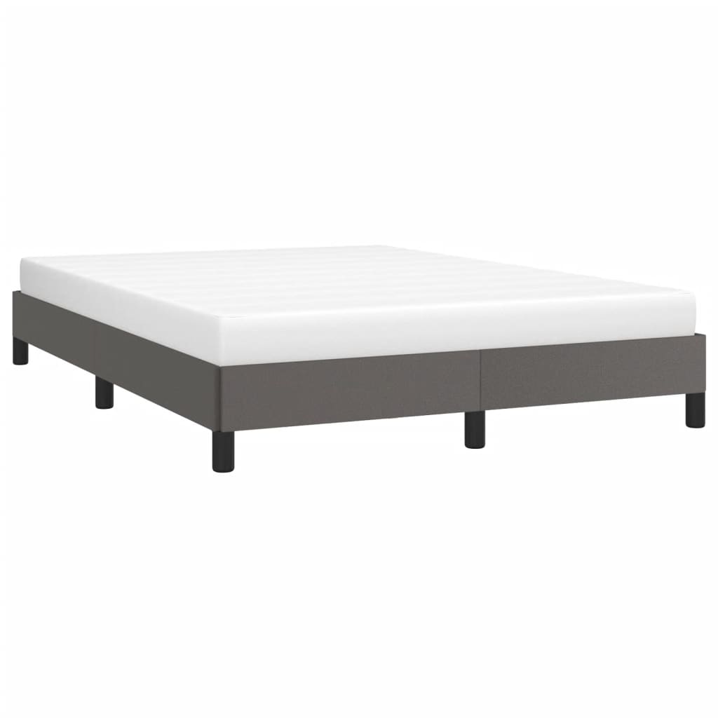 Okvir za krevet sivi 140x200 cm od umjetne kože