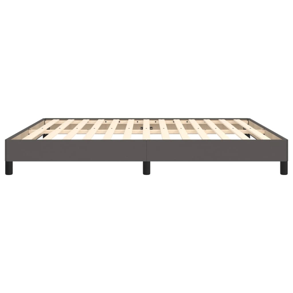 Okvir za krevet sivi 160x200 cm od umjetne kože