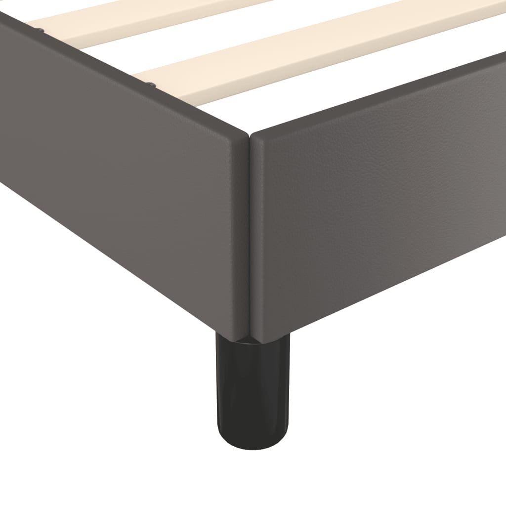 Okvir za krevet sivi 160x200 cm od umjetne kože