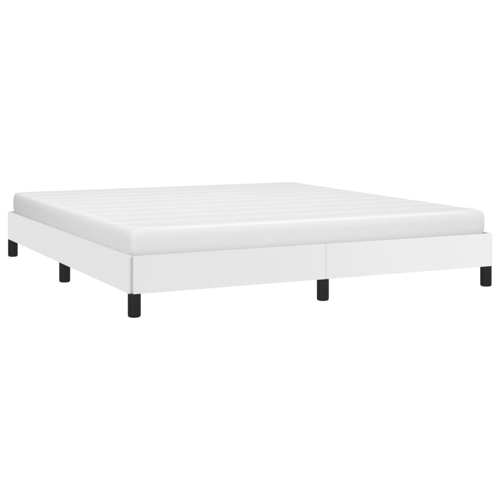 Okvir za krevet bijela 180x200 cm od umjetne kože