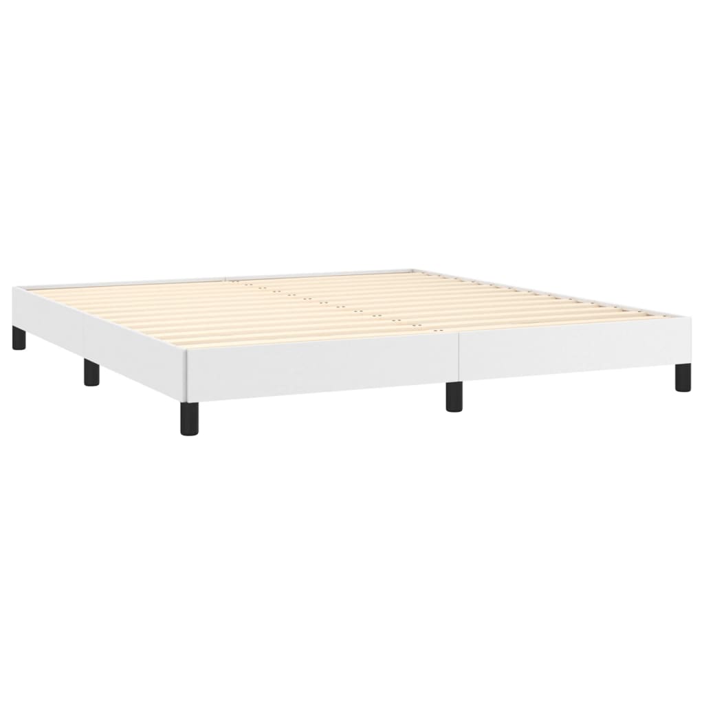 Okvir za krevet bijela 180x200 cm od umjetne kože