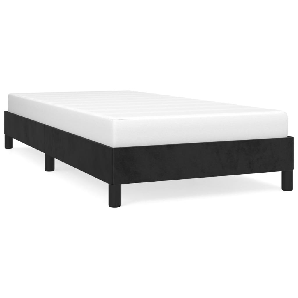 Okvir za krevet crni 90x190 cm baršunasti