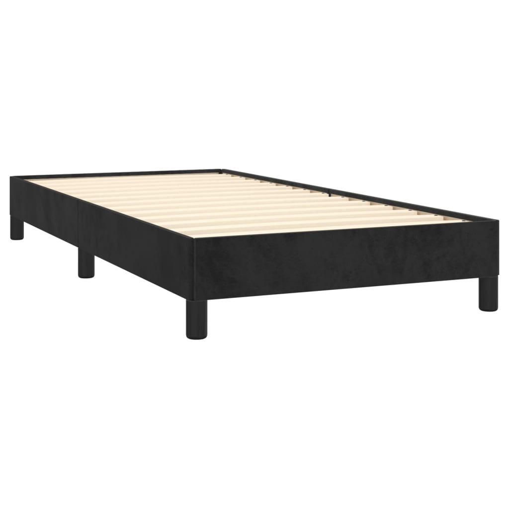 Okvir za krevet crni 90x200 cm baršunasti