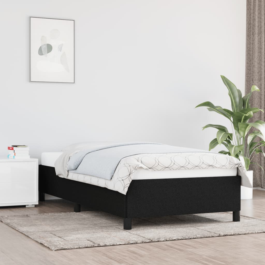 Okvir za krevet bez madraca crni 80x200cm od tkanine