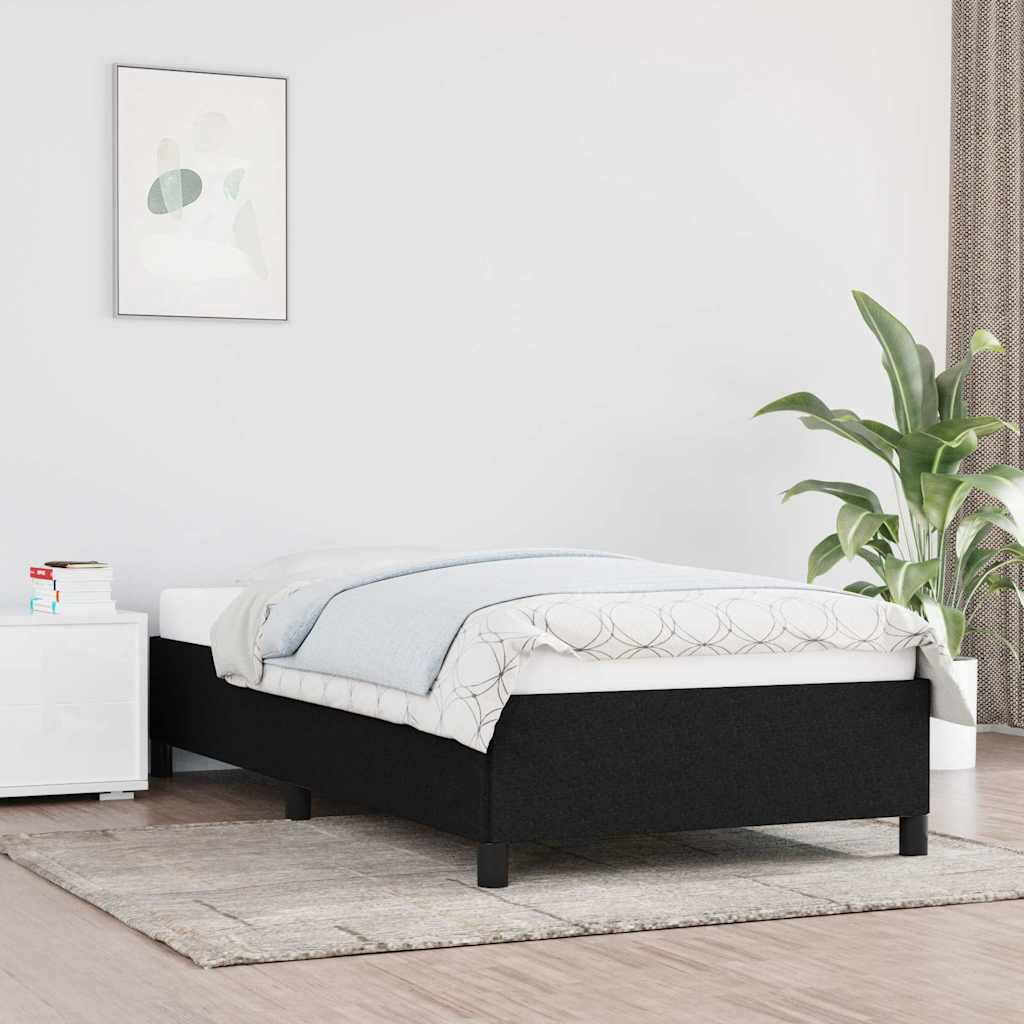 Okvir za krevet bez madraca crni 90x190cm od tkanine