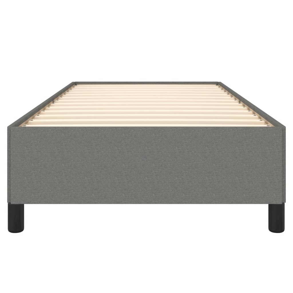 Okvir za krevet bez madraca tamnosivi 90x200 cm od tkanine