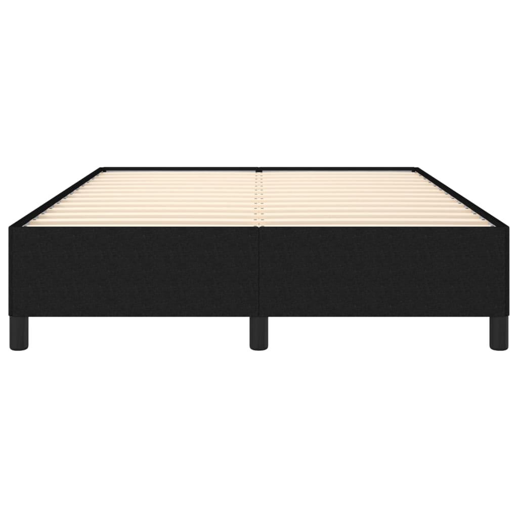 Okvir za krevet bez madraca crni 140 x 190 cm od tkanine