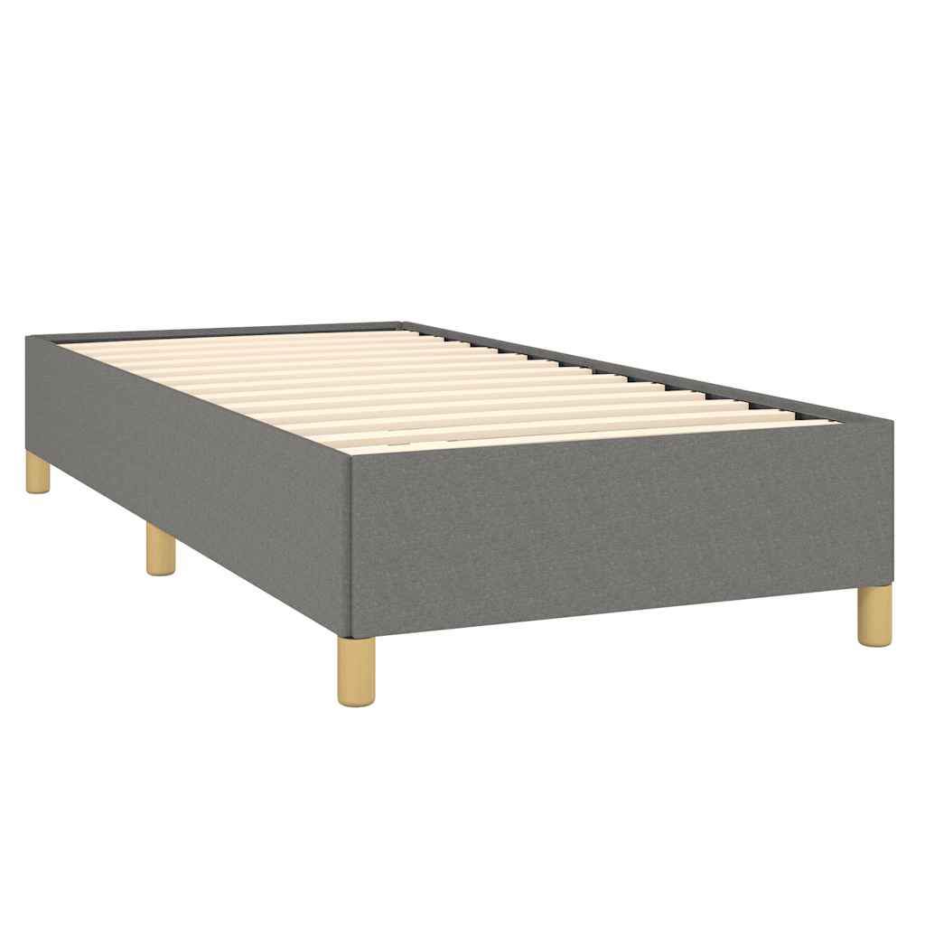 Okvir za krevet bez madraca tamnosivi 90x200 cm od tkanine