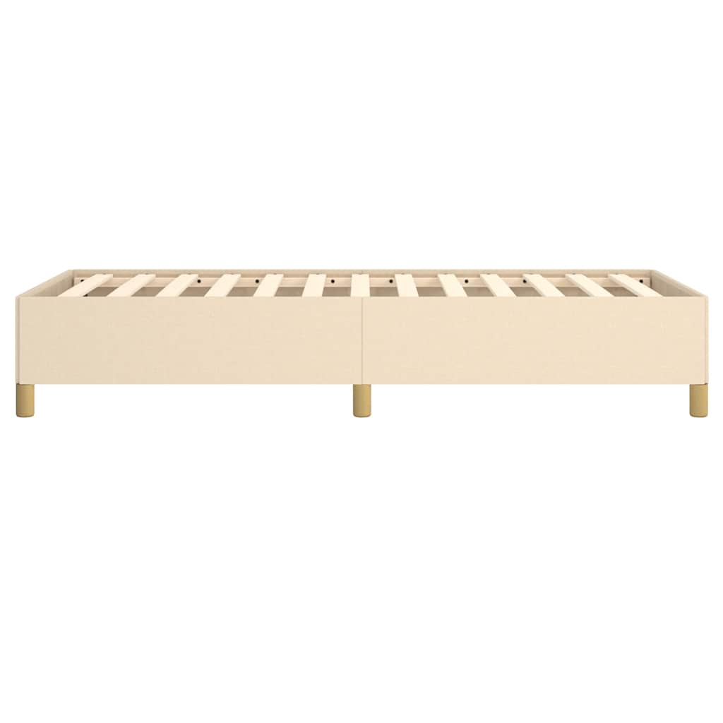 Okvir za krevet bez madraca krem 100 x 200 cm od tkanine