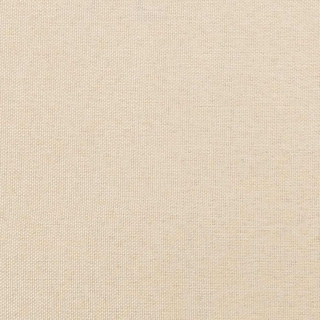 Okvir za krevet bez madraca krem 100 x 200 cm od tkanine