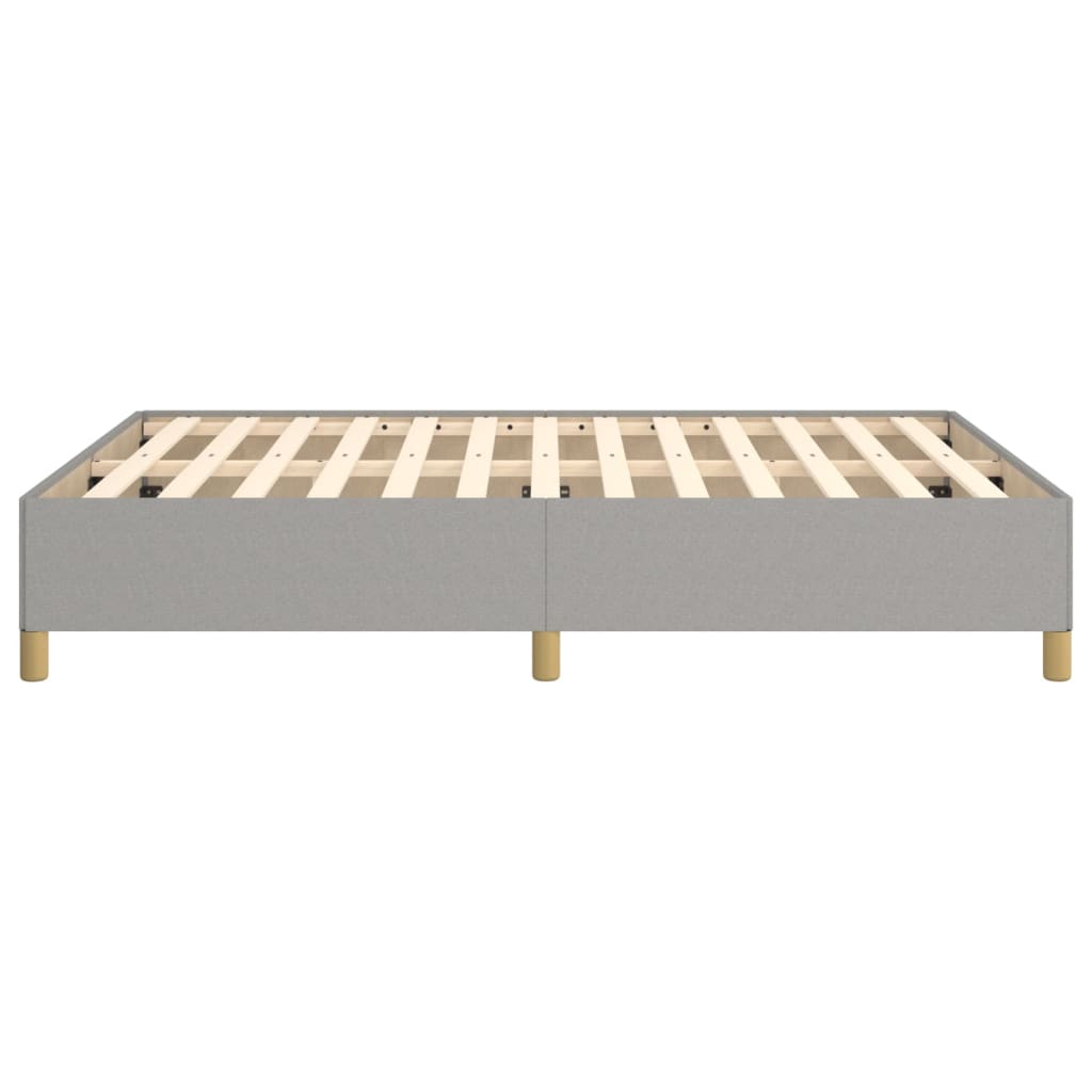 Okvir za krevet bez madraca svjetlosivi 140 x 190 cm od tkanine