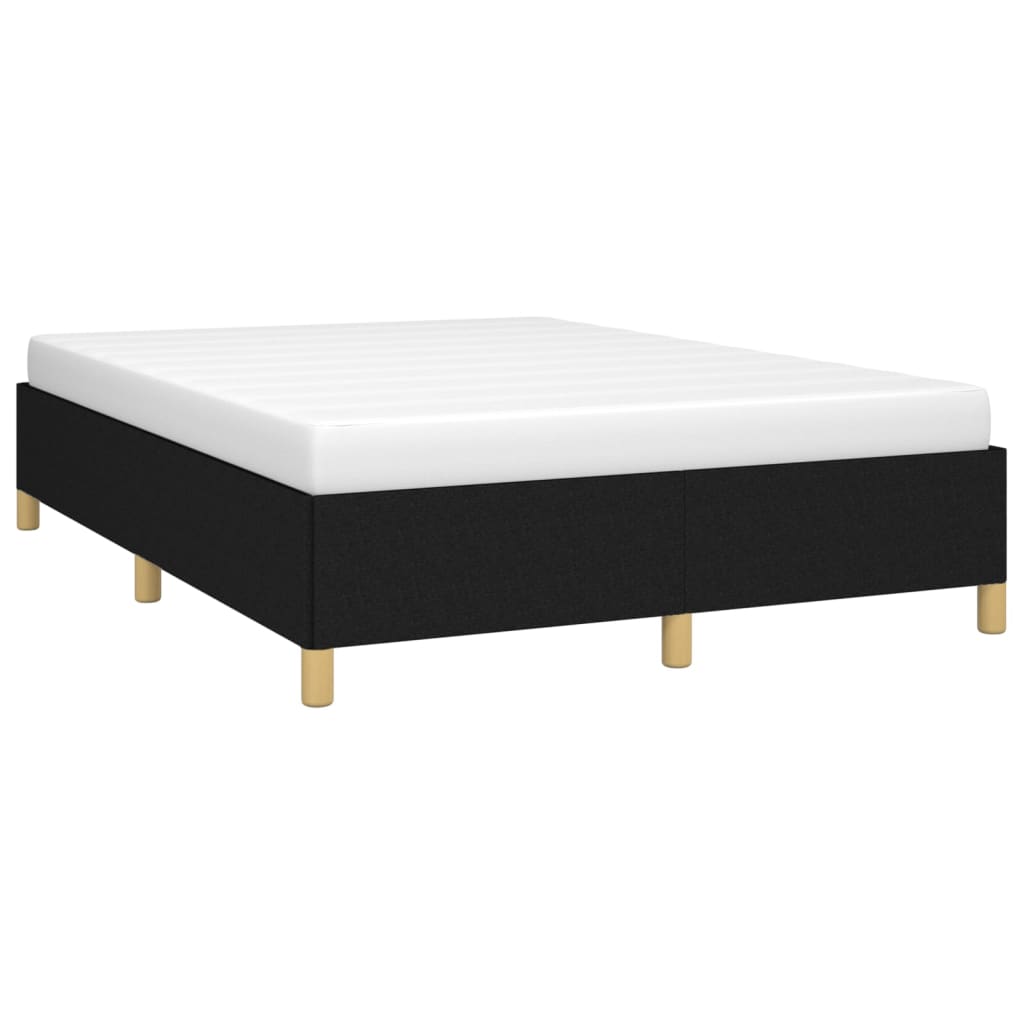 Okvir za krevet bez madraca crni 140 x 190 cm od tkanine