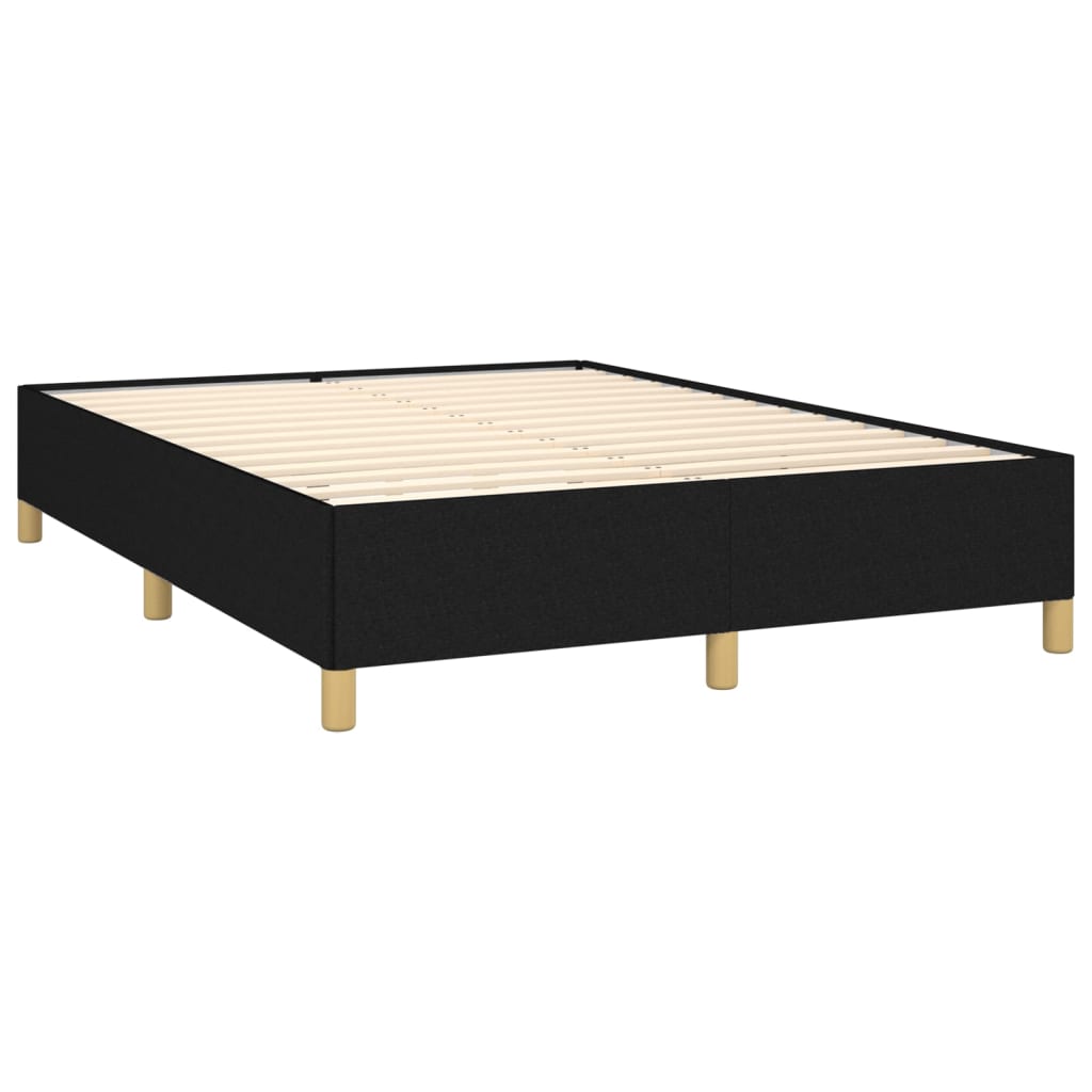 Okvir za krevet bez madraca crni 140 x 190 cm od tkanine