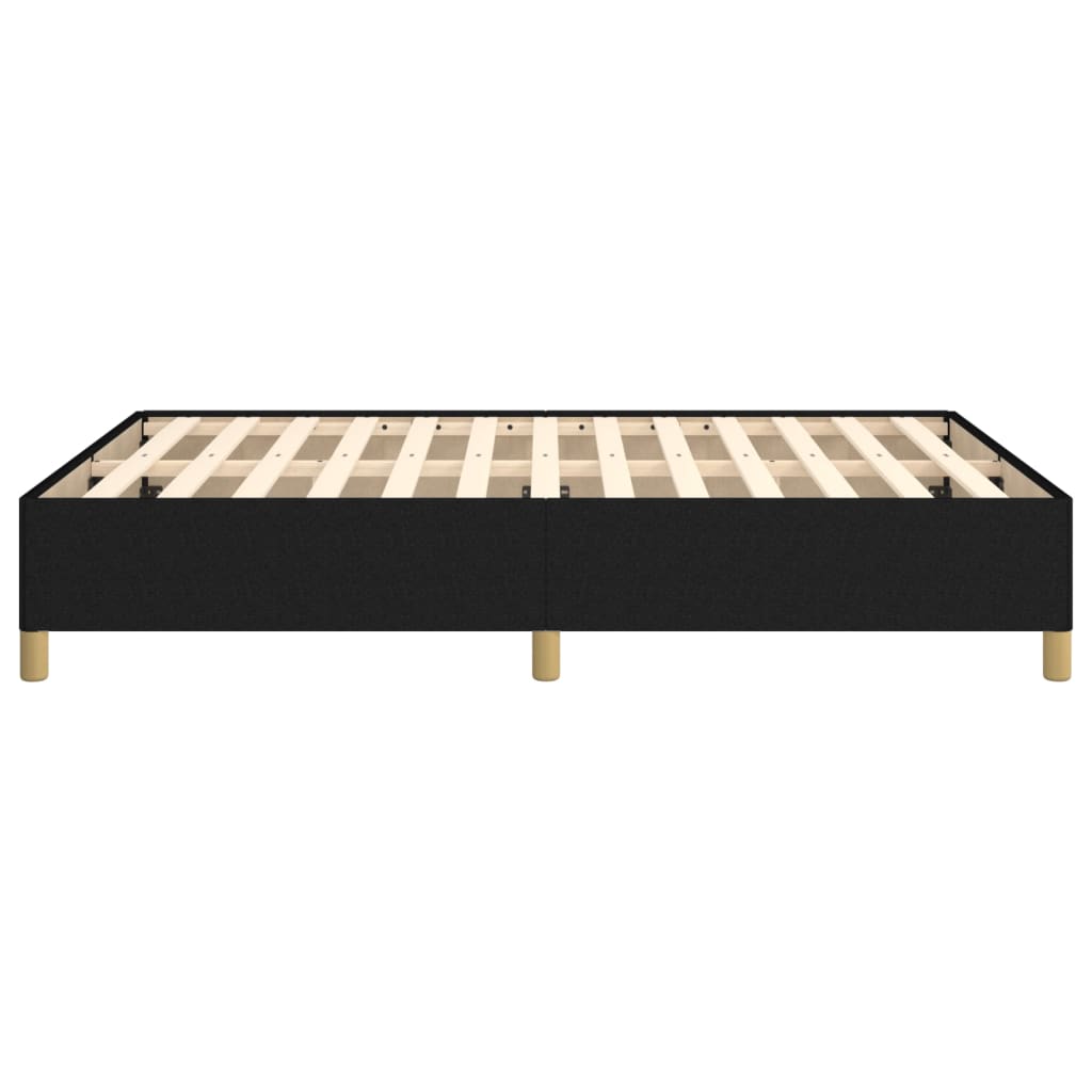 Okvir za krevet bez madraca crni 140 x 190 cm od tkanine