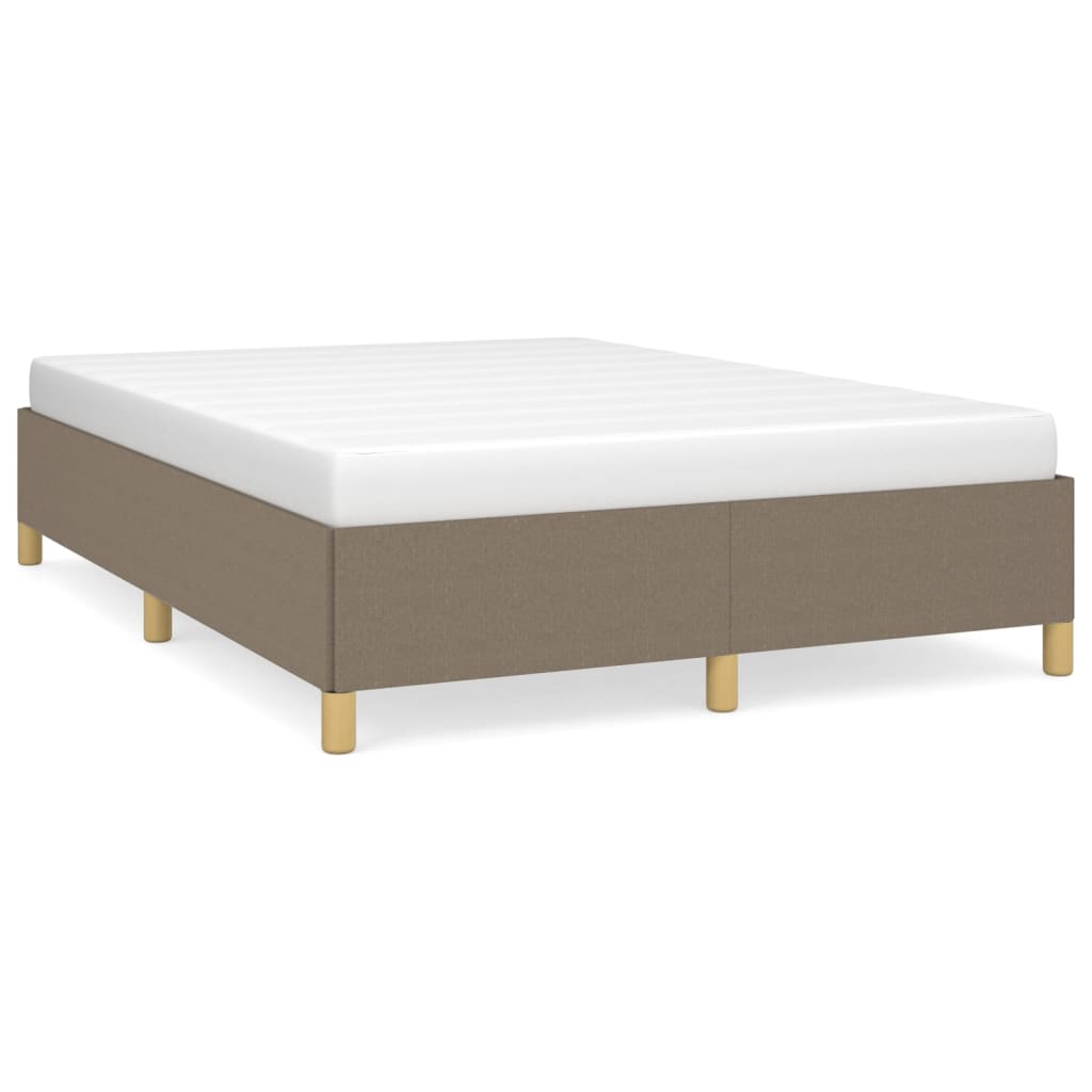 Okvir za krevet bez madraca smeđesivi 140x200 cm od tkanine