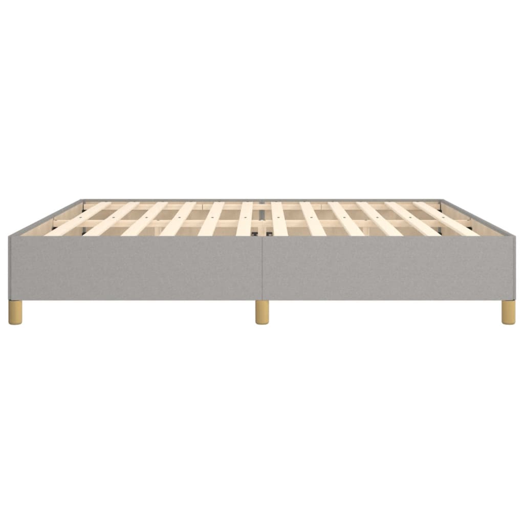 Okvir za krevet bez madraca svjetlosivi 200 x 200 cm od tkanine