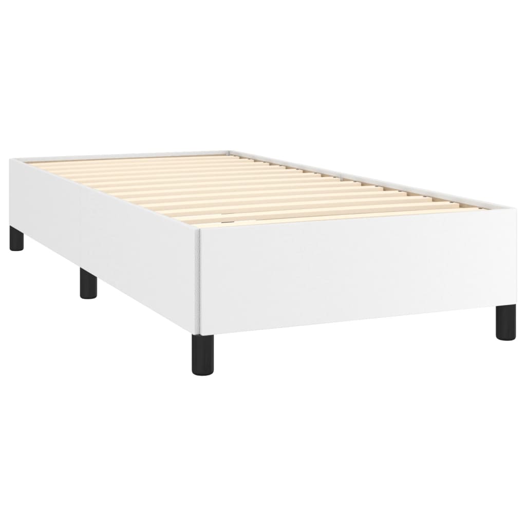 Okvir za krevet bijela 90x190 cm od umjetne kože
