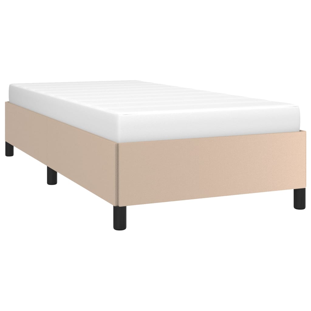 Okvir za krevet boja cappuccina 90x200 cm od umjetne kože